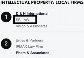 SBLAW Is Ranked Top 1 In The Field Of Intellectual Property By The Legal 500