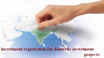 investment registration for domestic investment projects