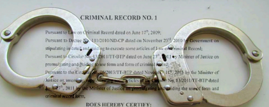 Criminal record certificate in Vietnam
